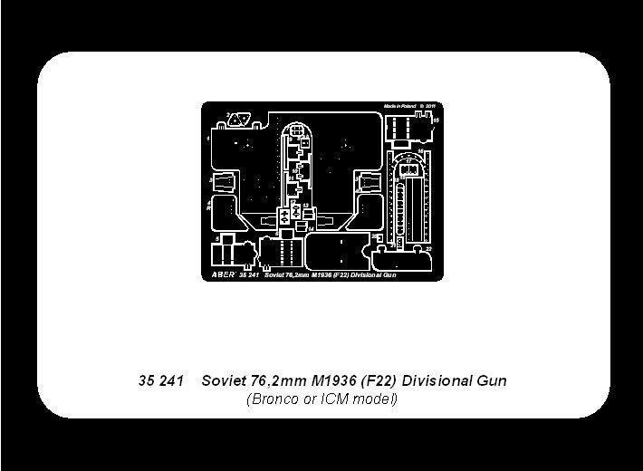 Aber 35241 Soviet 76,2mm M1936 (F22) Divisional Gun 1/35 – zdjęcie 8