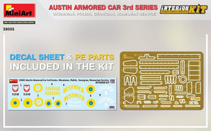 MiniArt 39005 AUSTIN ARMORED CAR 3rd SERIES: UKRAINIAN, POLISH, GEORGIAN, ROMANIAN SERVICE. INTERIOR KIT 1/35 – zdjęcie 5