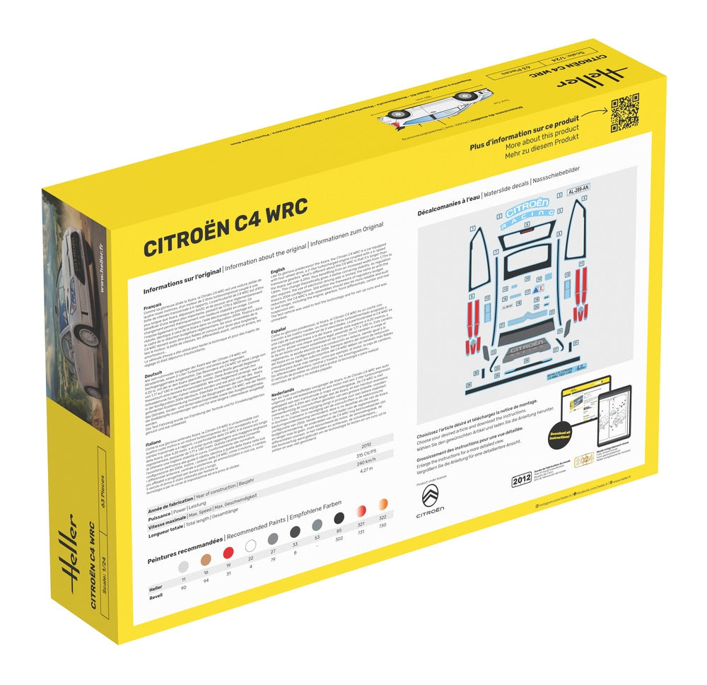 Heller 56756 Starter Kit - Citroen C4 WRC 1/24 – zdjęcie 4