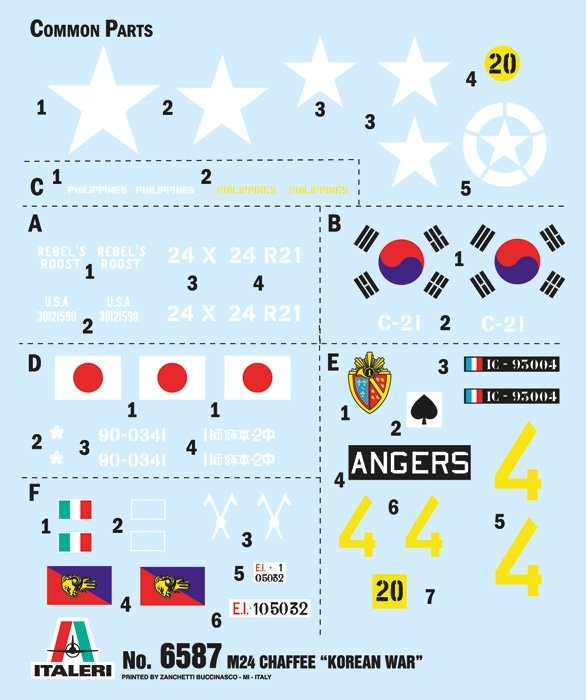 Italeri 6587 M24 Chaffee Korean War 1/35 – immagine 2
