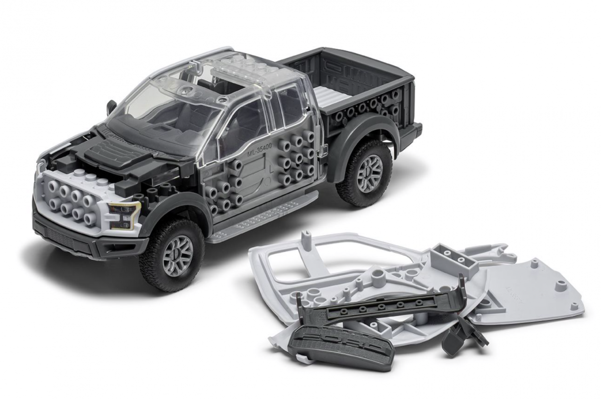 Airfix 6053 QUICKBUILD Ford F-150 Raptor - Grey – zdjęcie 9