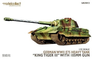 Modelcollect UA35013 German WWII E75 Heavy Tank &amp;quot;King Tiger III&amp;quot; with 105mm Gun 1/35