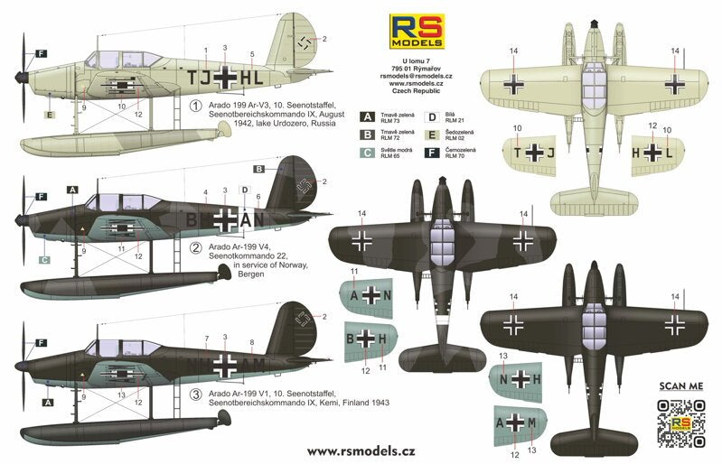 RS Models 92271 Arado Ar 199 early version 1/72 – zdjęcie 2