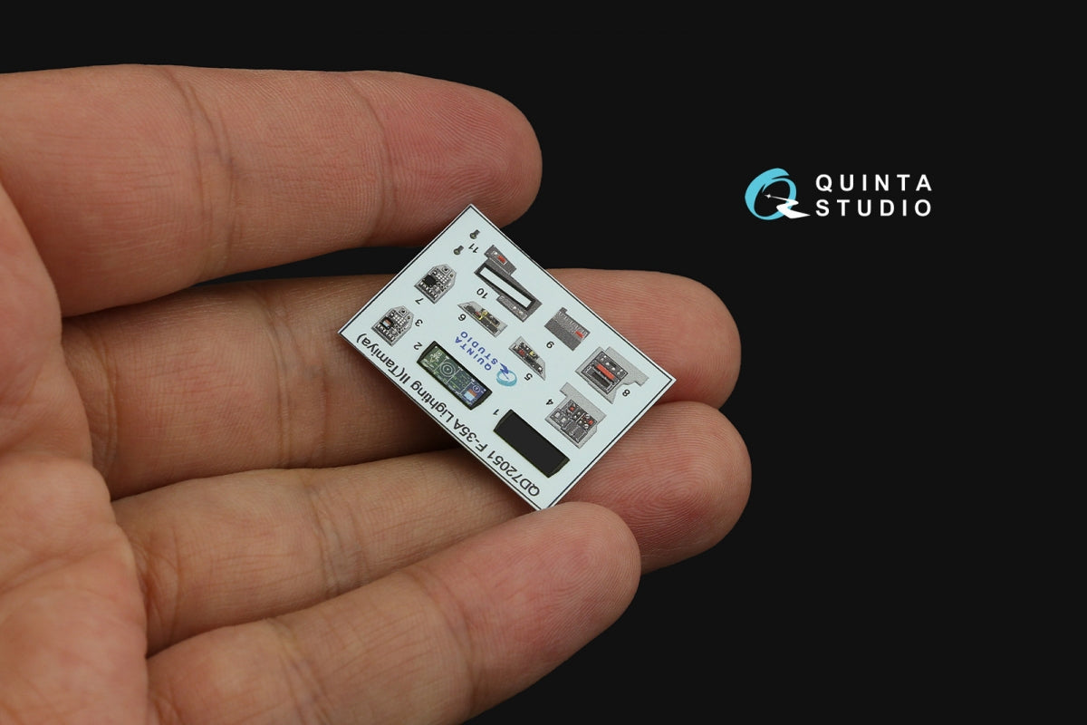 Quinta Studio QD72051 F-35A Lighting II 3D-Printed &amp;amp; colored Interior on decal paper (Tamiya) 1/72 – image 5