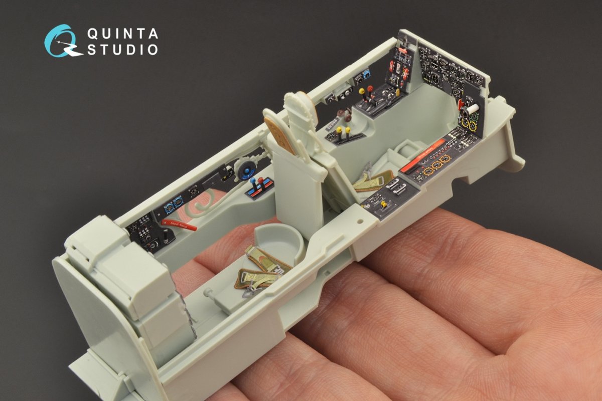 Quinta Studio QD32093 He 219 3D-Printed &amp;amp; coloured Interior on decal paper ( Revell ) 1/32 – zdjęcie 3