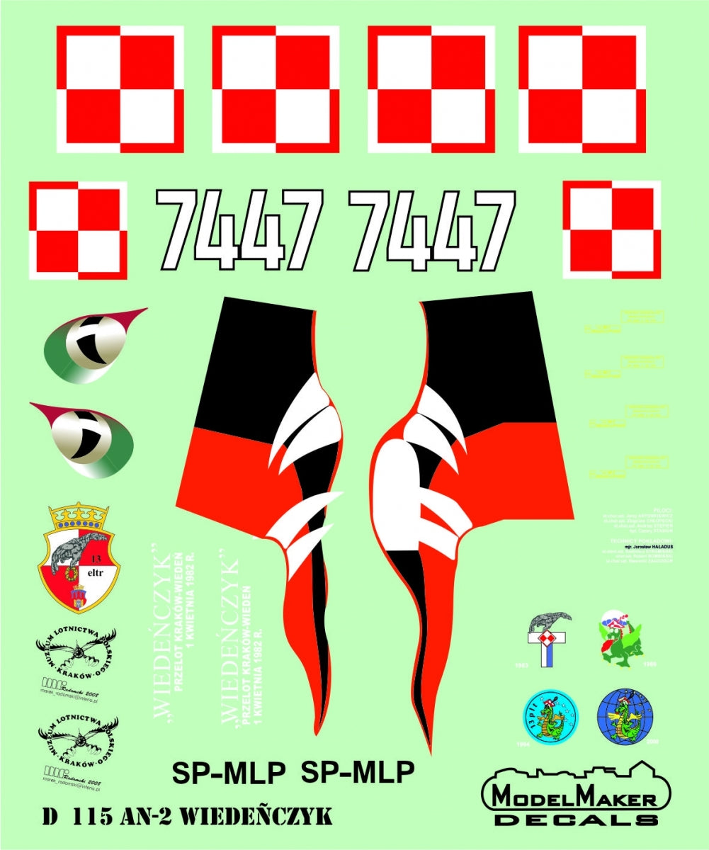 ModelMaker Decals MD48115 An-2 &amp;quot;Viennese&amp;quot; 1/48 – image 2