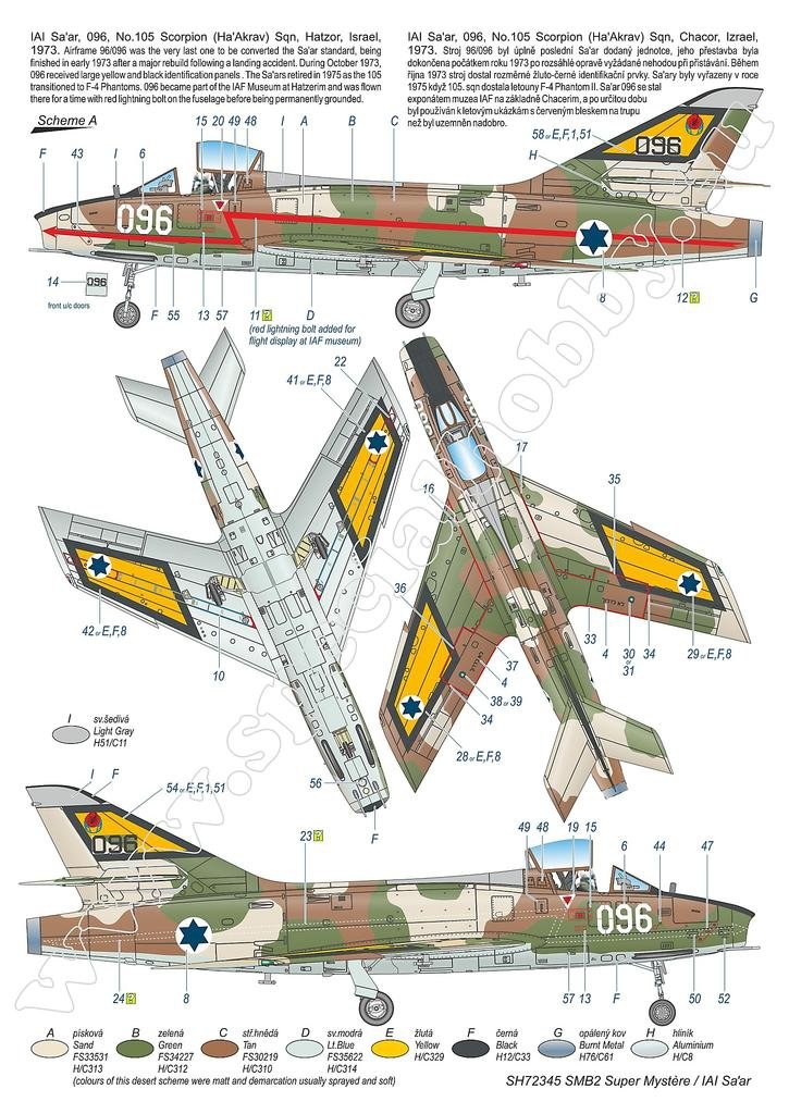 Special Hobby 72345 SMB-2 Super Mystère &amp;#39;Sa’ar – Israeli Storm in the Sky&amp;#39; 1/72 – immagine 4