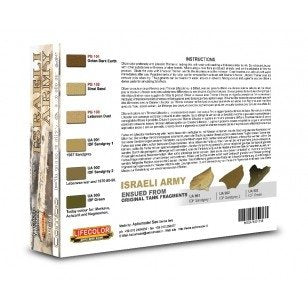 Lifecolor SPG01 Pigments and colours Israeli Army 6x22ml – zdjęcie 2