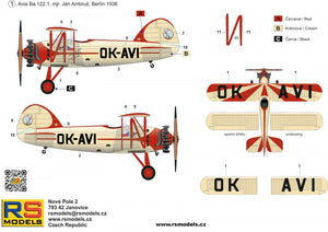 RS Models 94023 Avia Ba.122 Berlin 1936 1/72 – zdjęcie 3
