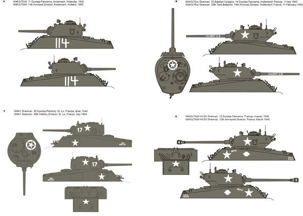 ToRo Model 35D70 - US Army Shermans at ETO vol.1 1/35 – zdjęcie 2