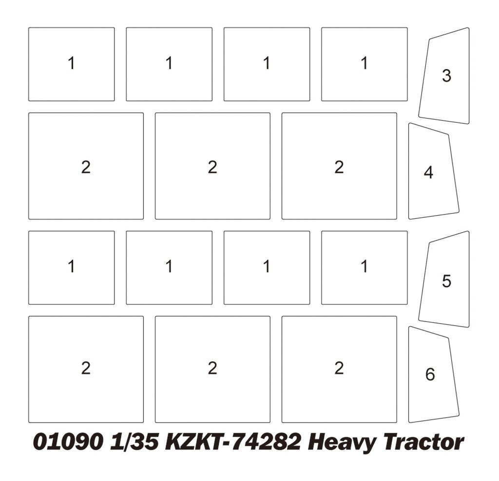 Trumpeter 01090 KZKT-74282 Heavy Tractor 1/35 – zdjęcie 3