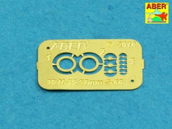 Aber 35L-205 Armament for Soviet SPAAG ZSU-57-2 57mm S-68 x2pcs. 1/35 – zdjęcie 6