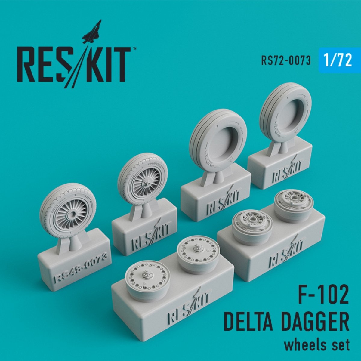 RESKIT RS72-0073 F-102 &amp;quot;DELTA DAGGER&amp;quot; WHEELS SET 1/72