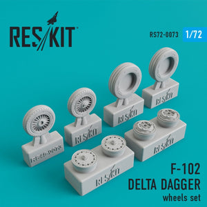RESKIT RS72-0073 F-102 &amp;quot;DELTA DAGGER&amp;quot; WHEELS SET 1/72