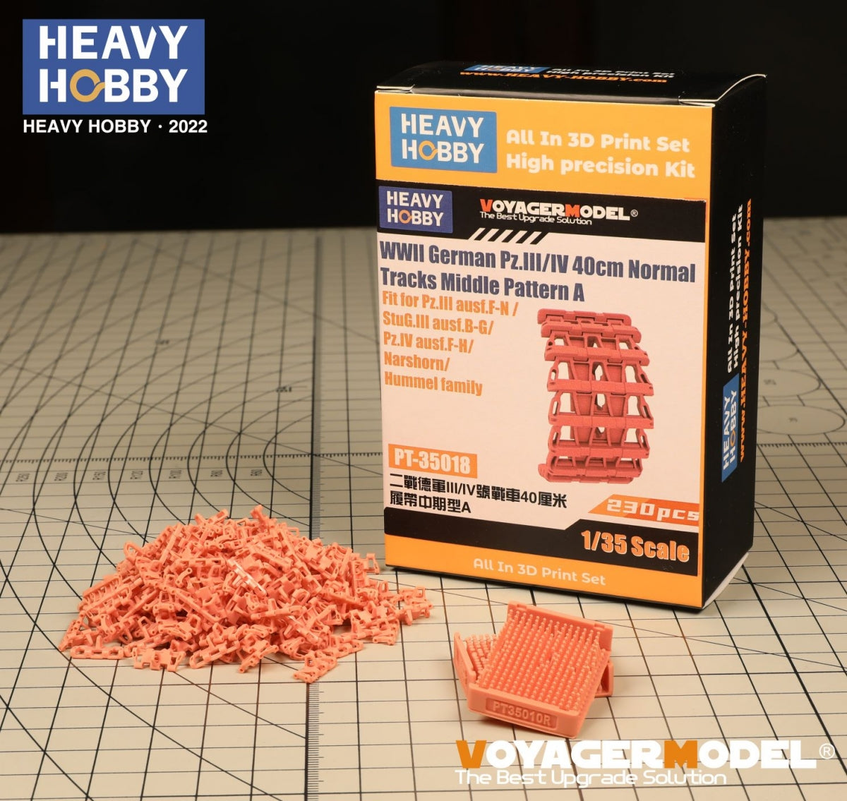 Heavy Hobby PT35018 WWII German Pz.III/IV 40cm Normal Tracks Middle Pattern A 1/35 – image 2