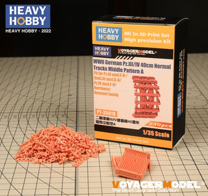Heavy Hobby PT35018 WWII German Pz.III/IV 40cm Normal Tracks Middle Pattern A 1/35 – image 2