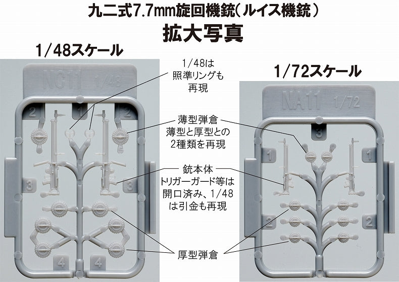 Fine Molds NC11 Type 92 7.7mm Machine Gun (Lewis Gun) 1/48 – zdjęcie 3
