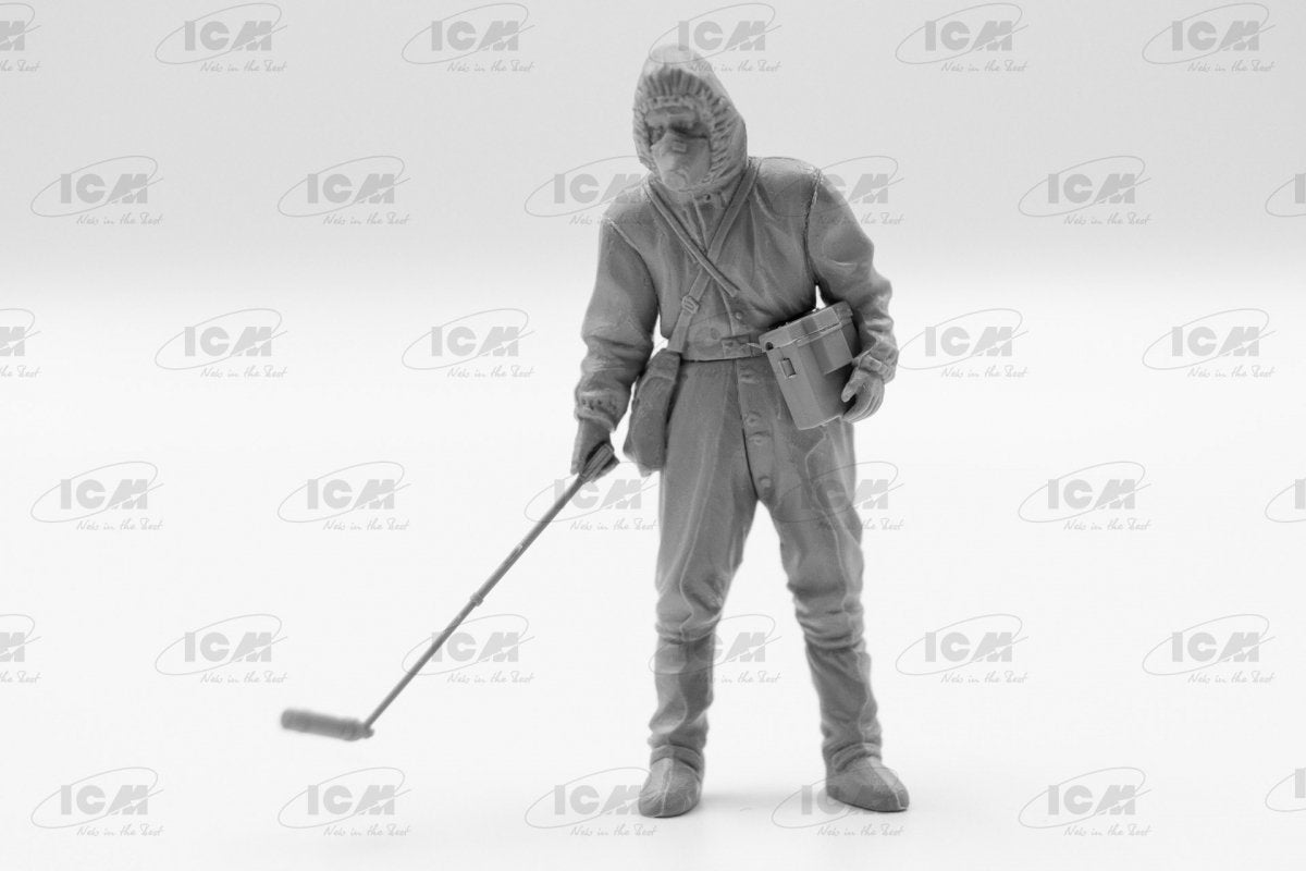 ICM 35901 Chernobyl #1 Radiation monitoring station (ZiL-131KShM truck &amp;amp; 5 figures &amp;amp; diorama base with background) 1/35 – zdjęcie 6
