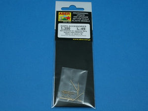 Aber 350L-49 Set of barrels 100mm x 8; 25mm x 20 for Japan Navy Akizuki class Destroyer 1/350 – image 3