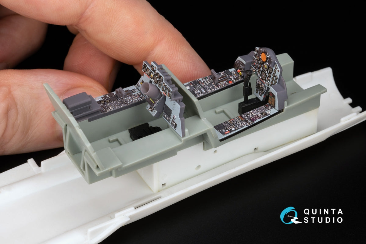 Quinta Studio QDS+48487 F-4C Phantom II 3D-Printed &amp;amp; coloured Interior on decal paper (Academy) (Small version) (with 3D-printed resin parts) 1/48 – zdjęcie 12