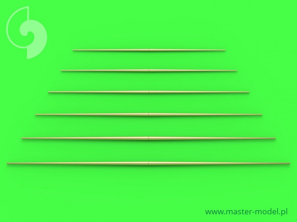 Master SM-700-046 Set of universal yardarms No2 (lengths = 20, 22.5, 25, 27.5, 30, 32.5mm - 1pc of each) 1/700 – zdjęcie 2
