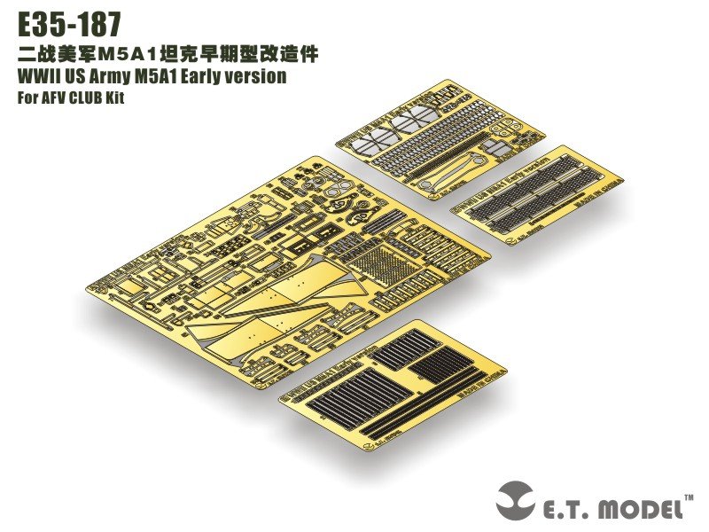 ET Model E35-187 WWII US Army M5A1 Early version (Pour AFV CLUB Kit) (1/35) 