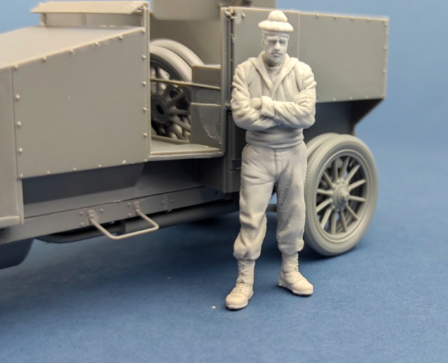 Copper State Models F35-033 French marine armoured car standing crewman 1/35 – zdjęcie 2