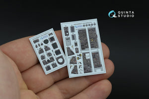 Quinta Studio QDS-48592 F-14A Tomcat 3D-Printed &amp;amp; coloured Interior on decal paper (GWH) (Small version) 1/48 – zdjęcie 2