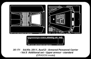 Aber 35171 Sd.Kfz.251/1 Ausf.D. cz.5 gorny pancerz (DRA) 1/35 – zdjęcie 2