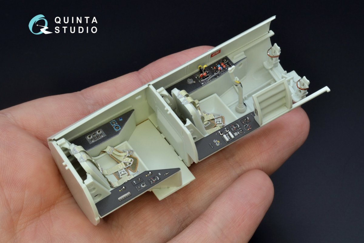 Quinta Studio QD32074 Me 262B1a/U-1 3D-Printed &amp;amp; coloured Interior on decal paper (Revell) 1/32 – zdjęcie 8