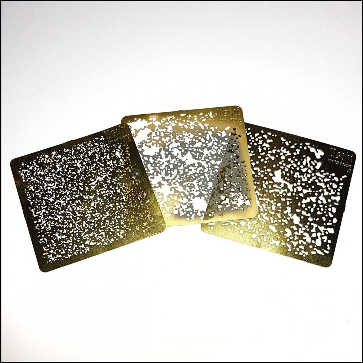 Uschi 4014 TRINITY SPLATTER airbrush stencils set – Bild 2