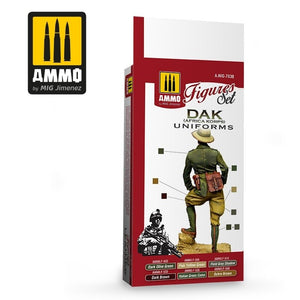 AMMO of Mig Jimenez 7038 DAK UNIFORMS (AFRIKA KORPS) FIGURES SET 6x17ml – zdjęcie 2