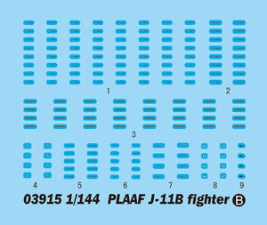 Trumpeter 03915 PLAAF J-11B fighter 1/144 – zdjęcie 2