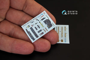 Quinta Studio QD48088 Me-262A 3D-Printed &amp;amp; colored Interior on decal paper (for Tamiya kit) 1/48 – image 4