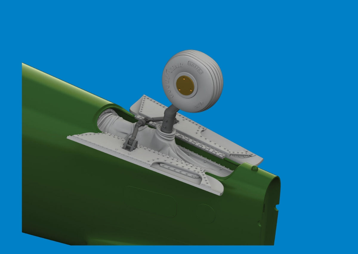 Eduard 6481100 P-40E tail wheel bay PRINT EDUARD 1/48 – image 2