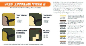 Hataka HTK-CS112 Modern Ukrainian Army AFV paint set (6x17ml) – zdjęcie 3