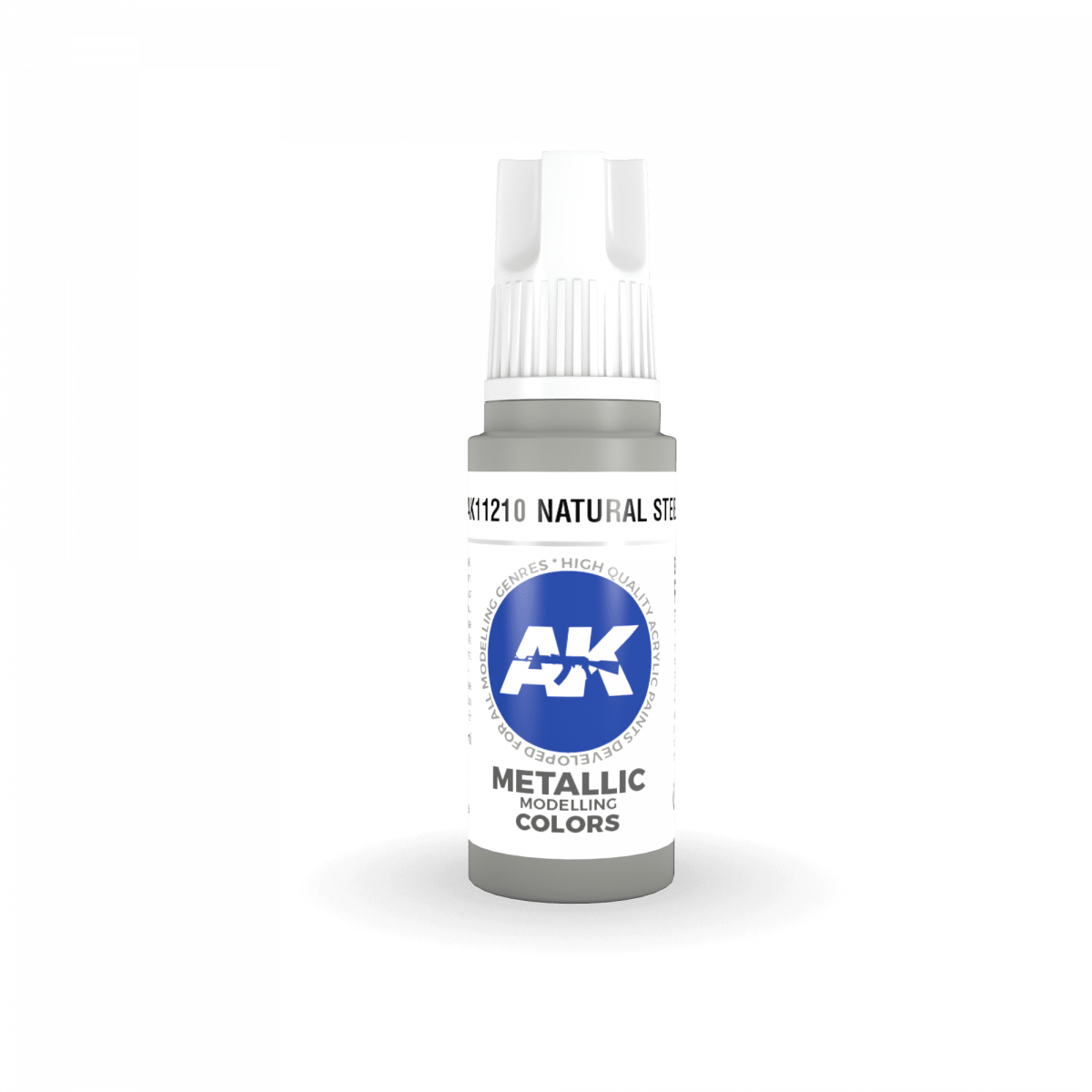 AK Interactive AK11210 NATURAL STEEL – METALLIC 17ml – zdjęcie 2