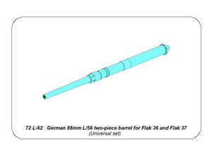Canon Aber 72L-62 allemand 88 mm L/56 en deux parties pour Flak 36/37 (1/72) – image 10