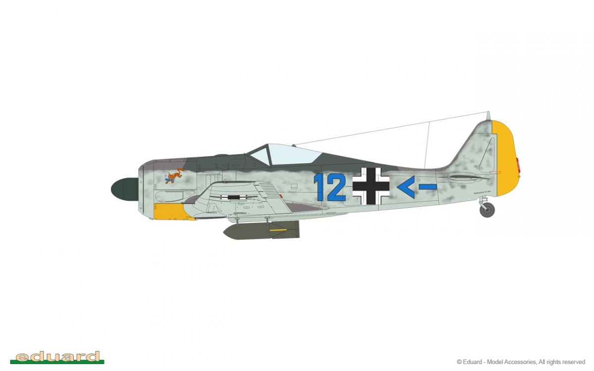 Eduard 84117 Fw 190A-4 w/ engine flaps &amp;amp; 2-gun wings 1/48 – zdjęcie 12