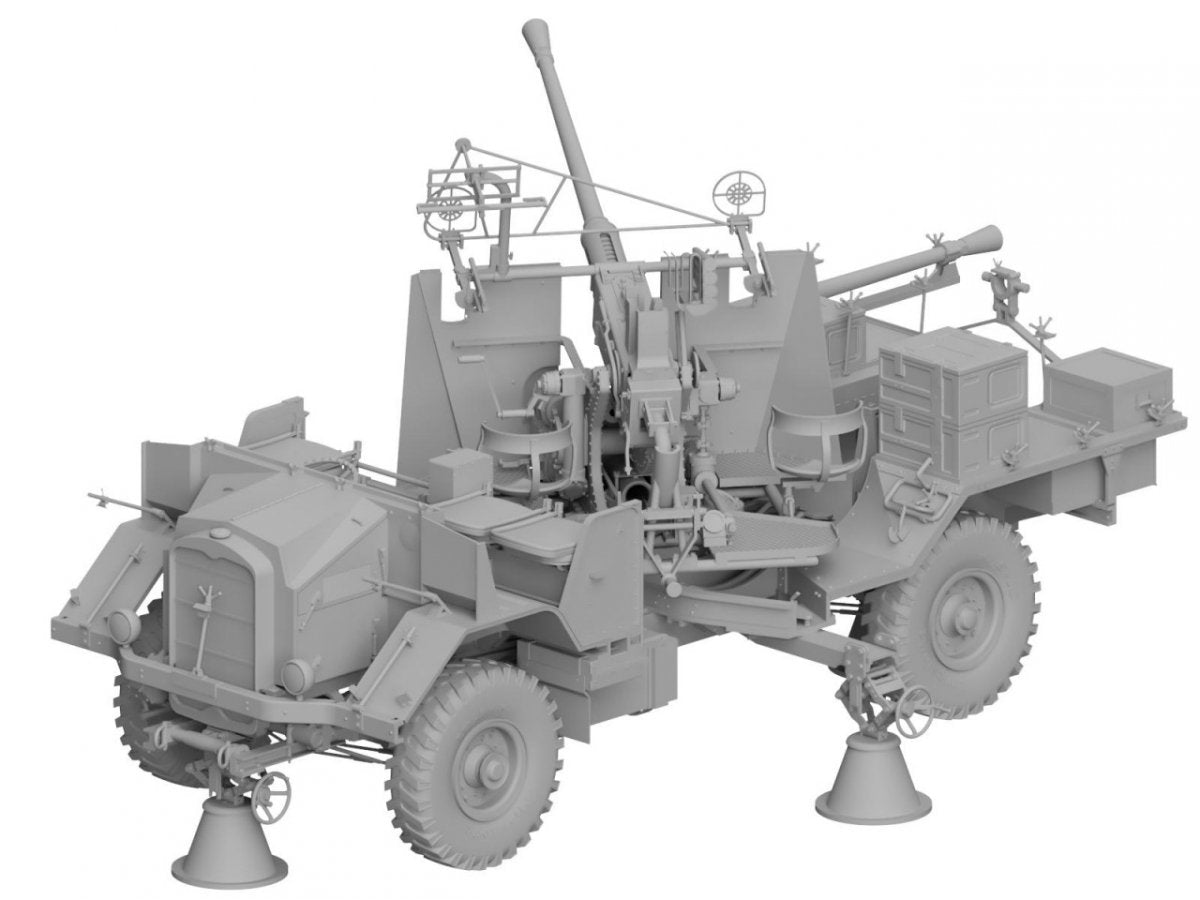 Thunder Model 35209 Morris Bofors C9/B Late The Iconic British WWII Gun Truck 1/35 – zdjęcie 4