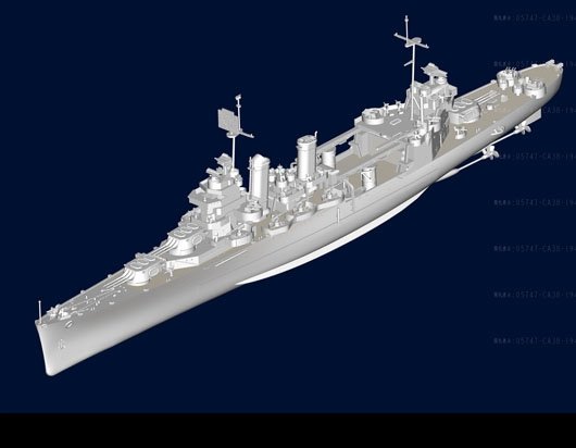 Trumpeter 05747 USS San Francisco CA-38 1944 1/700 – zdjęcie 4