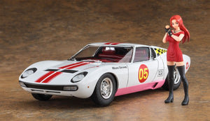 Hasegawa SP544 Wild Egg Girls No.05 Lamborghini Miura P400 SV &amp;quot;Mikumo Shiranagi&amp;quot; w/Figure 1/24 – image 2