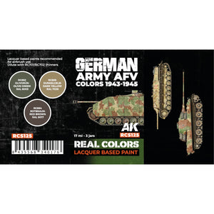 AK Interactive RCS125 German Army AFV Colors 1943-1945 3x17ml – zdjęcie 2
