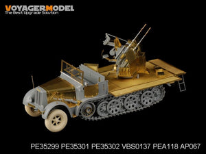 Maquette Voyager PE35299 Sd.Kfz.7/1 allemand de la Seconde Guerre mondiale, partie 1, pour DRAGON 6525 au 1/35 – image 4