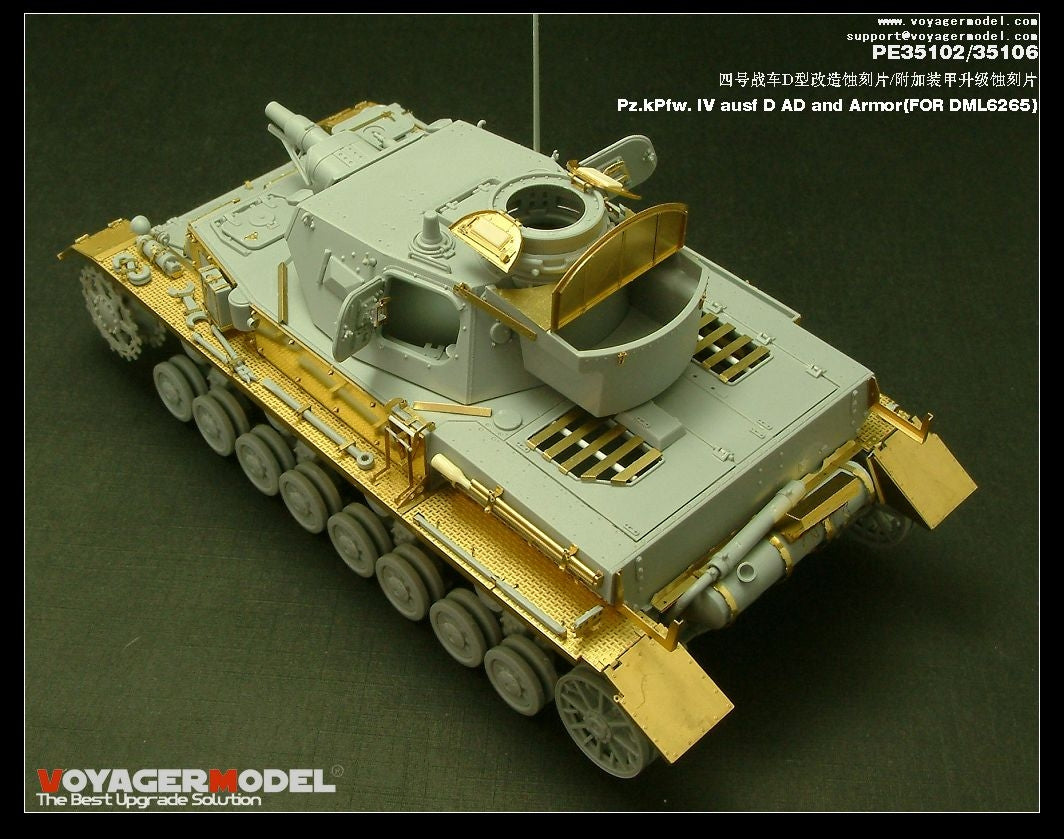 Modèle Voyager PE35102 Pz.KPfw. IV Ausf D pour DRAGON 6265 1/35 – image 5