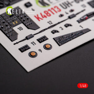 KELIK K48113 UH-60A Black Hawk - Type 1 interior 3D decals for ICM kit 1/48 – zdjęcie 5