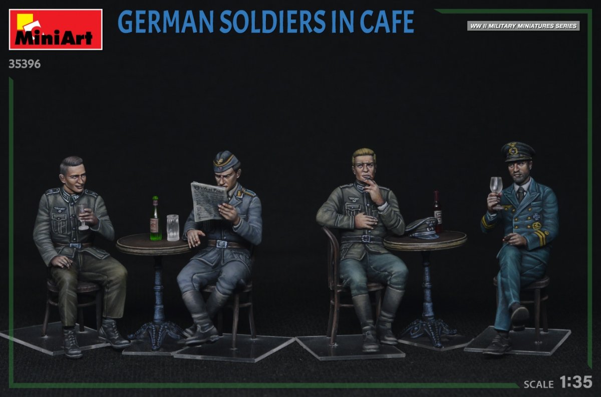 MiniArt 35396 GERMAN SOLDIERS IN CAFE 1/35 – zdjęcie 3