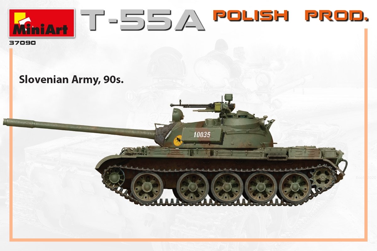 MiniArt 37090 T-55A POLISH PRODUCTION 1/35 – zdjęcie 5