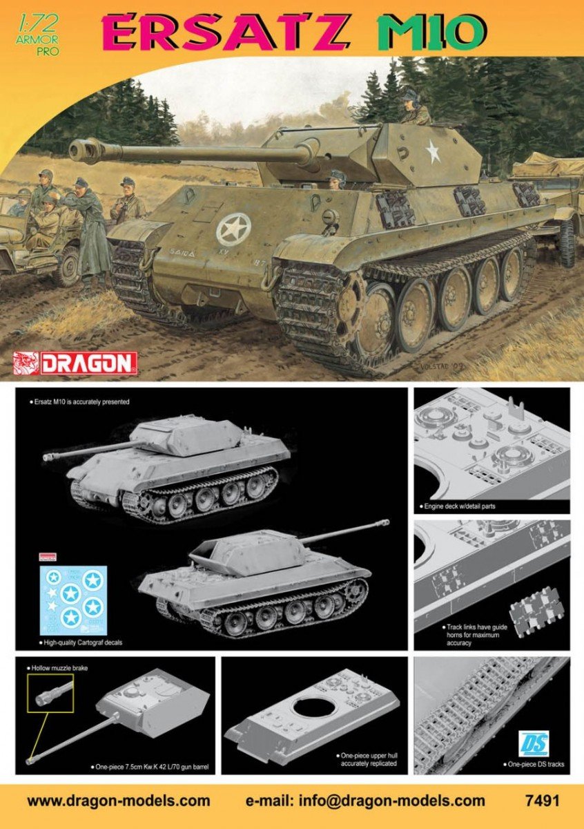 Dragon 7491 Ersatz M10 1/72 – image 2