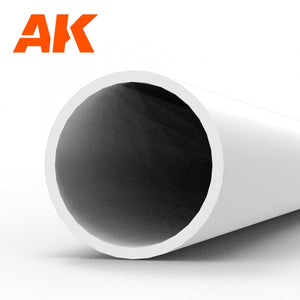 AK Interactive AK6545 HOLLOW TUBE 5.00 DIAMETER X 350MM – STYRENE HOLLOW TUBE – (4 UNITS) – immagine 2
